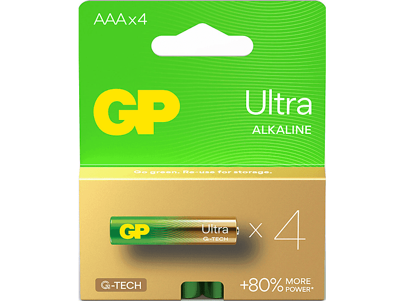 Baterie alkaliczne GP Ultra Alkaline 24AU21-SB4 4 szt.