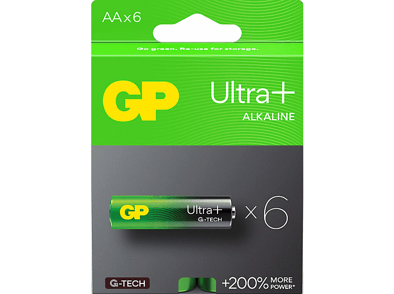 Baterie alkaliczne GP Ultra+ Alkaline 15AUP21-SBV6 6 szt.