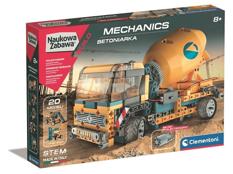 Zestaw CLEMENTONI Laboratorium mechaniki Betoniara (50807)