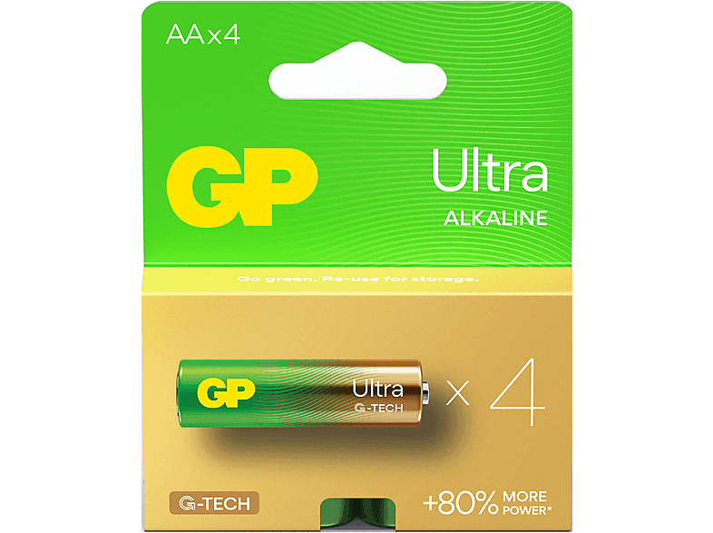 Baterie alkaliczne GP Ultra Alkaline 15AU21-SB4 4 szt.