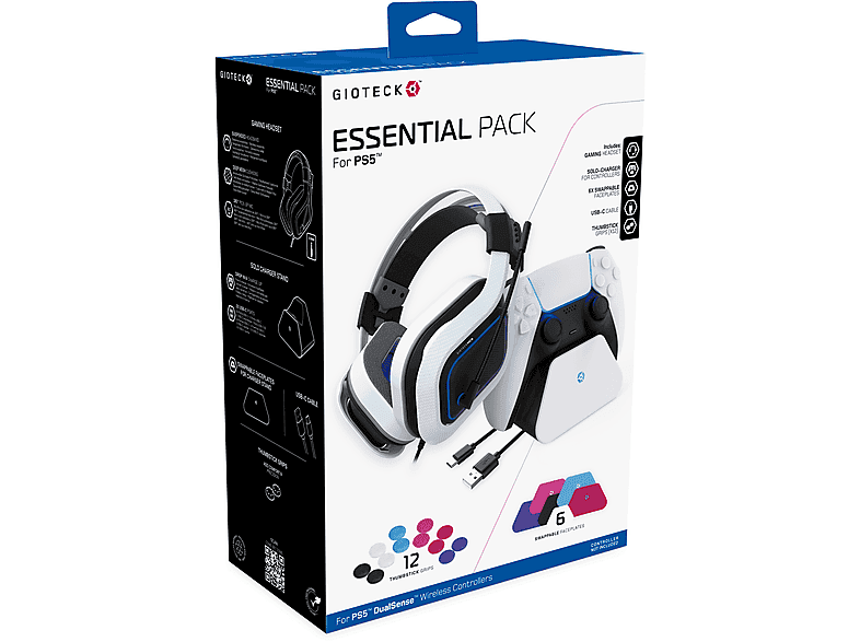 Zestaw akcesoriów GIOTECK Essential Pack do PS5