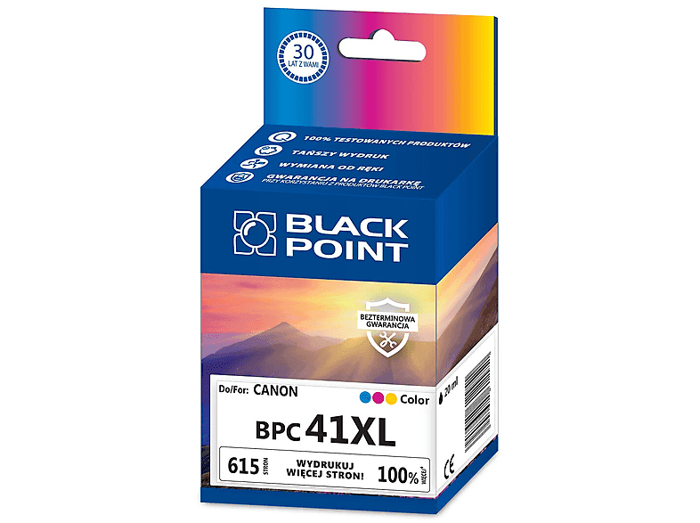 Tusz BLACK POINT BPC41XL Zamiennik Canon CL-41