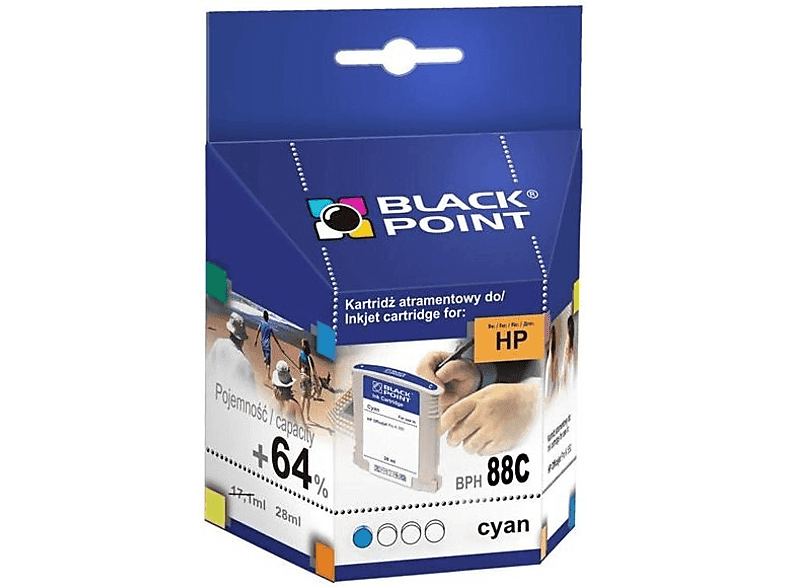 Tusz BLACK POINT BPH88C Zamiennik HP C9391