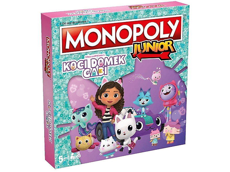 Gra towarzyska WINNING GAMES Monopoly Junior Koci Domek Gabi