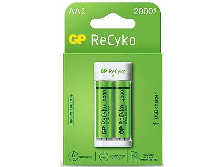 Ładowarka GP ReCyko USB E211 (2xAA 2000mAh)