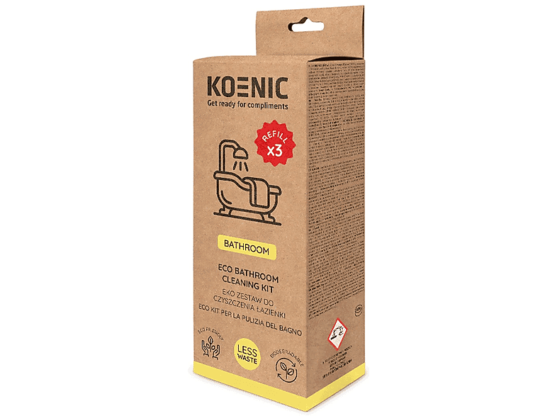 Zestaw do czyszczenia łazienki (tabletki+butelka) KOENIC KCL-B007-INT
