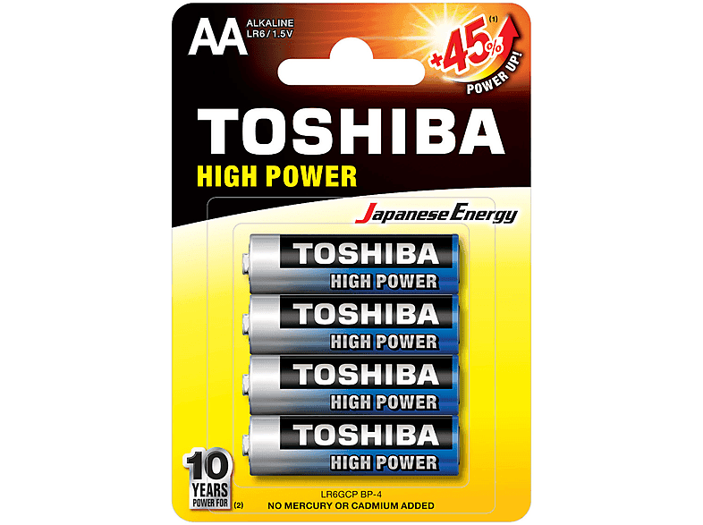 Baterie TOSHIBA High Power AA 4 szt.