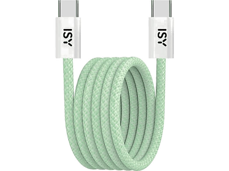 Kabel USB typ C ISY IUC-5400-GR 1m Magnetyczny Zielony