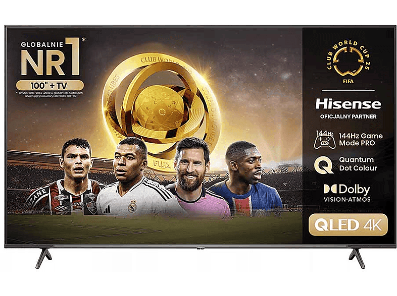 PRODUKT PO EKSPOZYCJI - Telewizor QLED HISENSE 55E7NQ Pro 55" 4K 144Hz VIDAA U7 Quantum Dot Colour