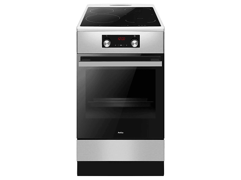 Kuchnia indukcyjna wolnostojąca AMICA 523IE3.325PAHTSKDP(XX) Pizza Steam Srebrny
