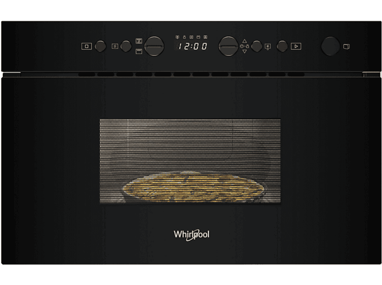 Kuchenka mikrofalowa z grillem do zabudowy WHIRLPOOL WMN14BB Crisp 750W 22l Czarny