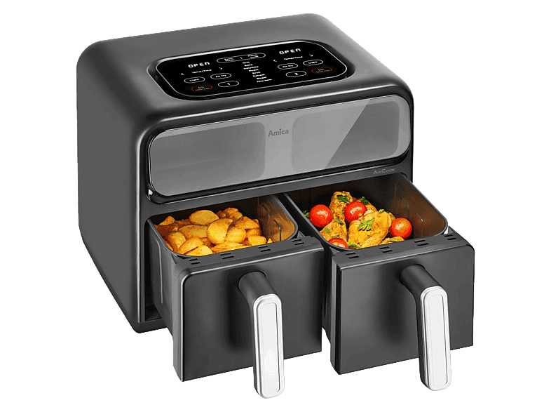 Frytkownica beztłuszczowa Air fryer AMICA Fryer AFM 7020 Czarny