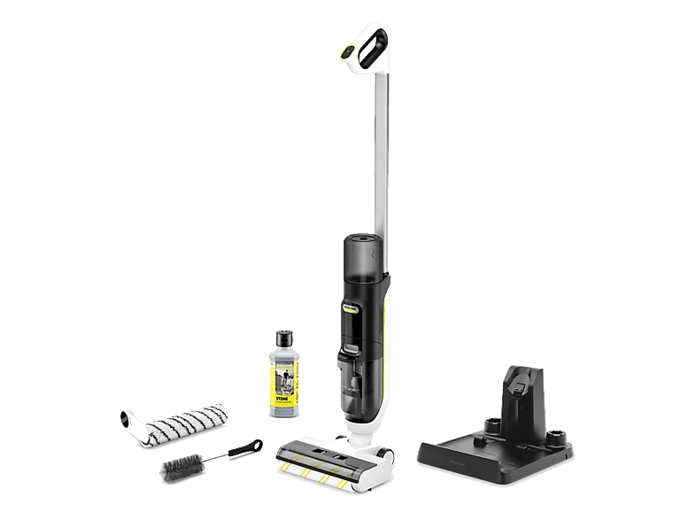 Mop elektryczny KARCHER FCV 3 STONE+ 1.056-125.0 Wyświetlacz LED Biało-czarny