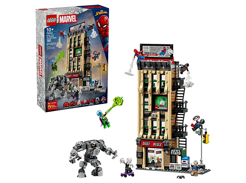 Klocki LEGO Marvel Super Heroes - Spider-Man kontra Mysterio: Daily Bugle 76342 Wielokolorowy