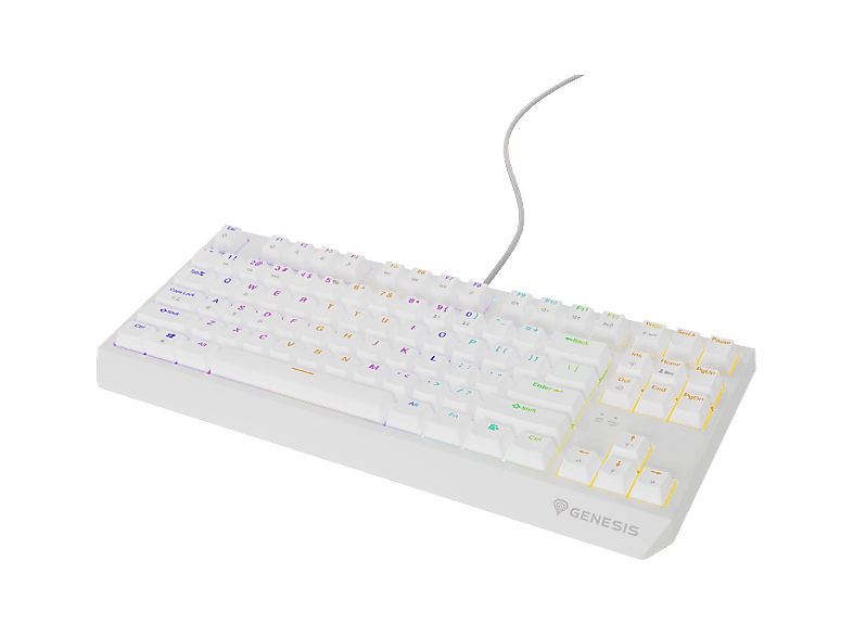 Klawiatura przewodowa GENESIS Thor 230 TKL Outemu Red Biały