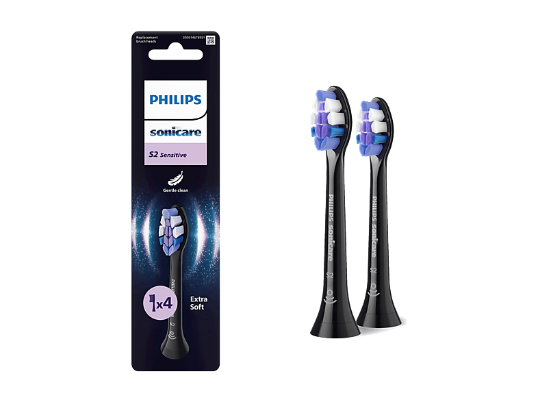 Końcówki do szczoteczki PHILIPS SONICARE HX6052/88 2szt. Czarny