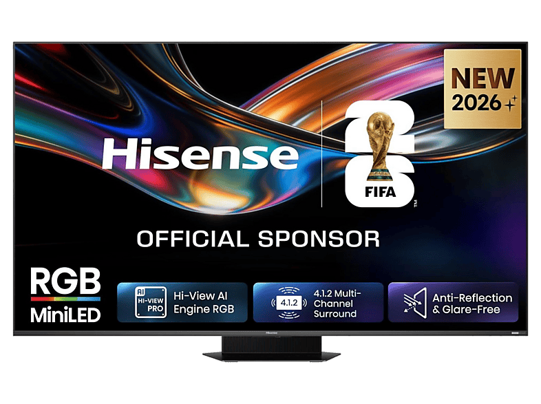 Telewizor RGB MiniLED HISENSE 65UR9S 65" 4K 170Hz Dolby Vision FreeSync Premium Pro Grafitowy