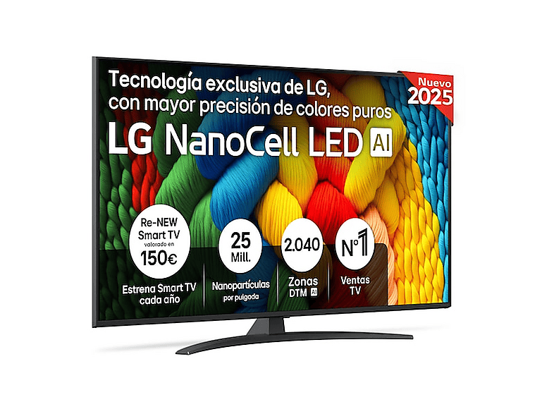 PRODUKT PO EKSPOZYCJI - Telewizor NanoCell LG 55NANO81A6A 55" 4K webOS Nano Color Czarny