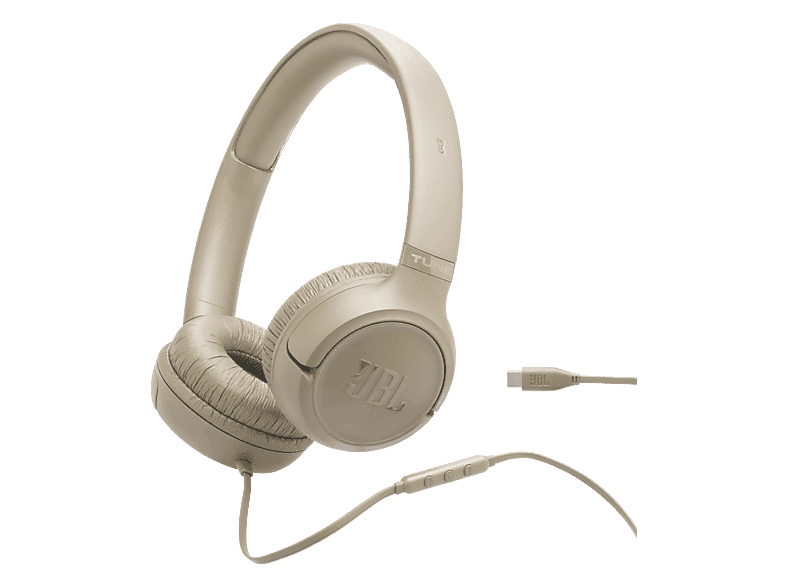 Słuchawki przewodowe JBL Tune 530C USB-C Beżowy