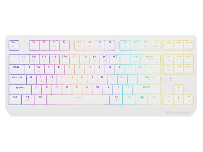 Klawiatura GENESIS Thor 230 TKL Outemu Red Biały