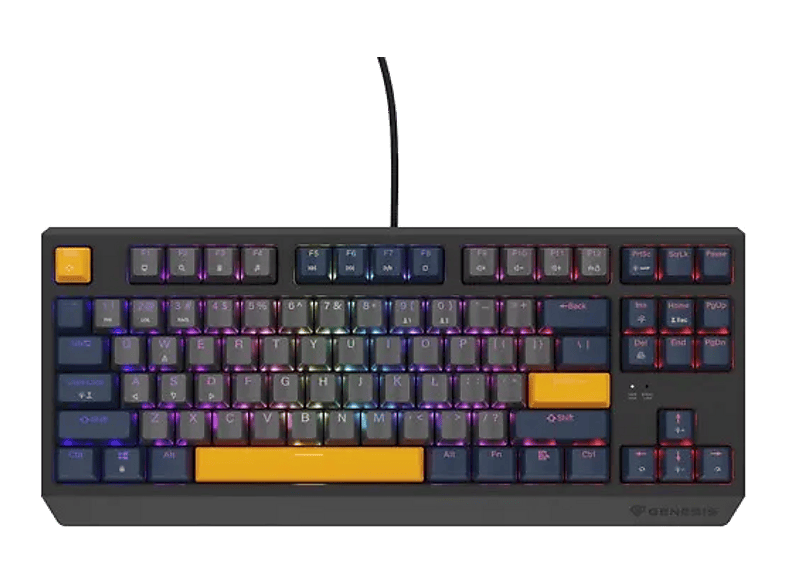 Klawiatura GENESIS TKL Outemu Panda Szaro-niebieska (Naval Blue Negative)
