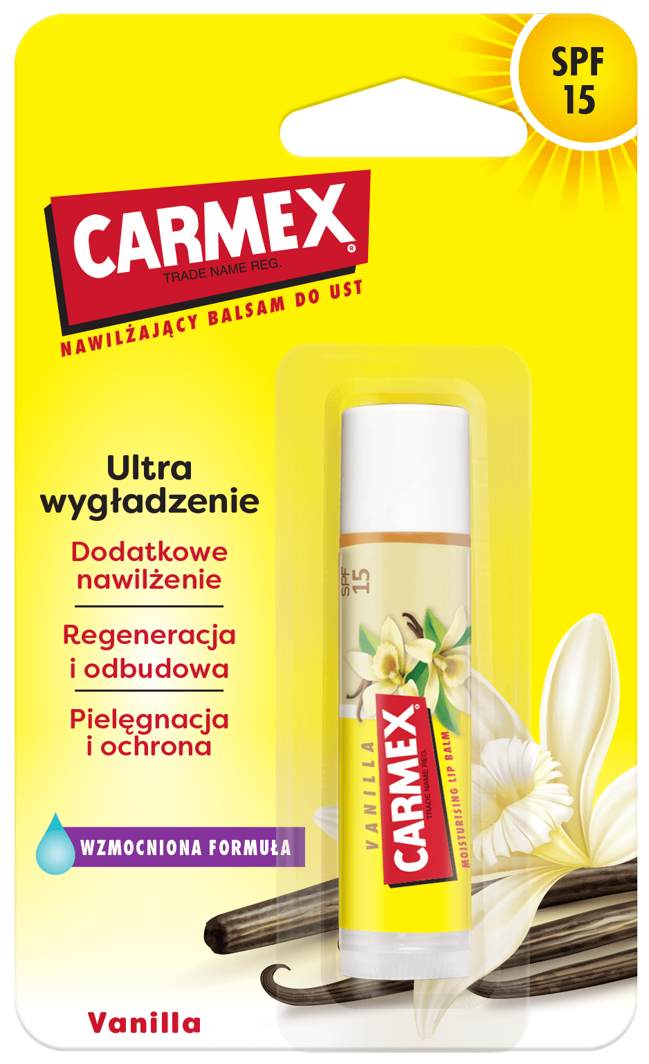 CARMEX Nawilżający Balsam do Ust Classic w Sztyfcie Vanilla