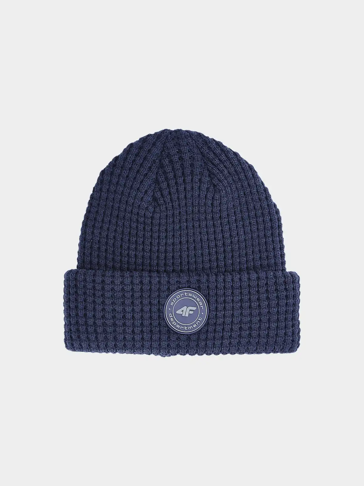 4F JUNIOR Czapka zimowa chłopięca M424 niebieska (one size)