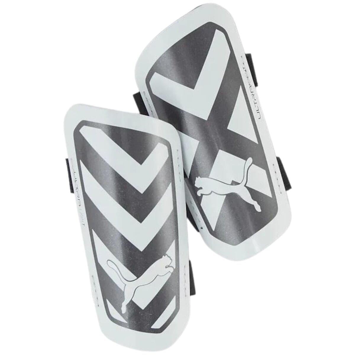 PUMA ochraniacze piłkarskie Ultra Light Strap 030875-03 białe/czarne (S)
