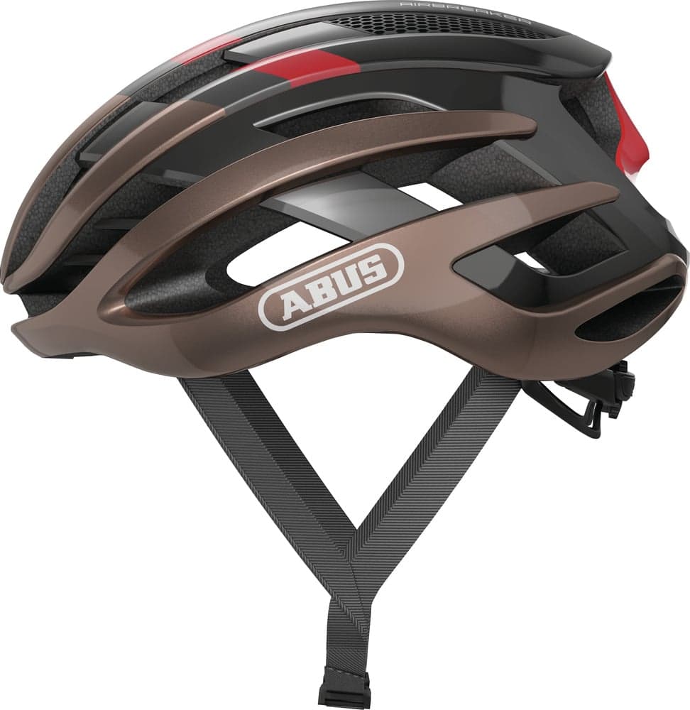 ABUS kask rowerowy z wentylacją AIRBREAKER brązowy (51-55)
