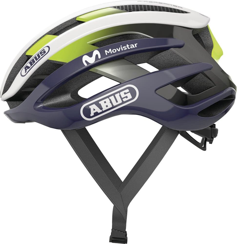 ABUS kask rowerowy z wentylacją AirBreaker Movistar Team (51-55)