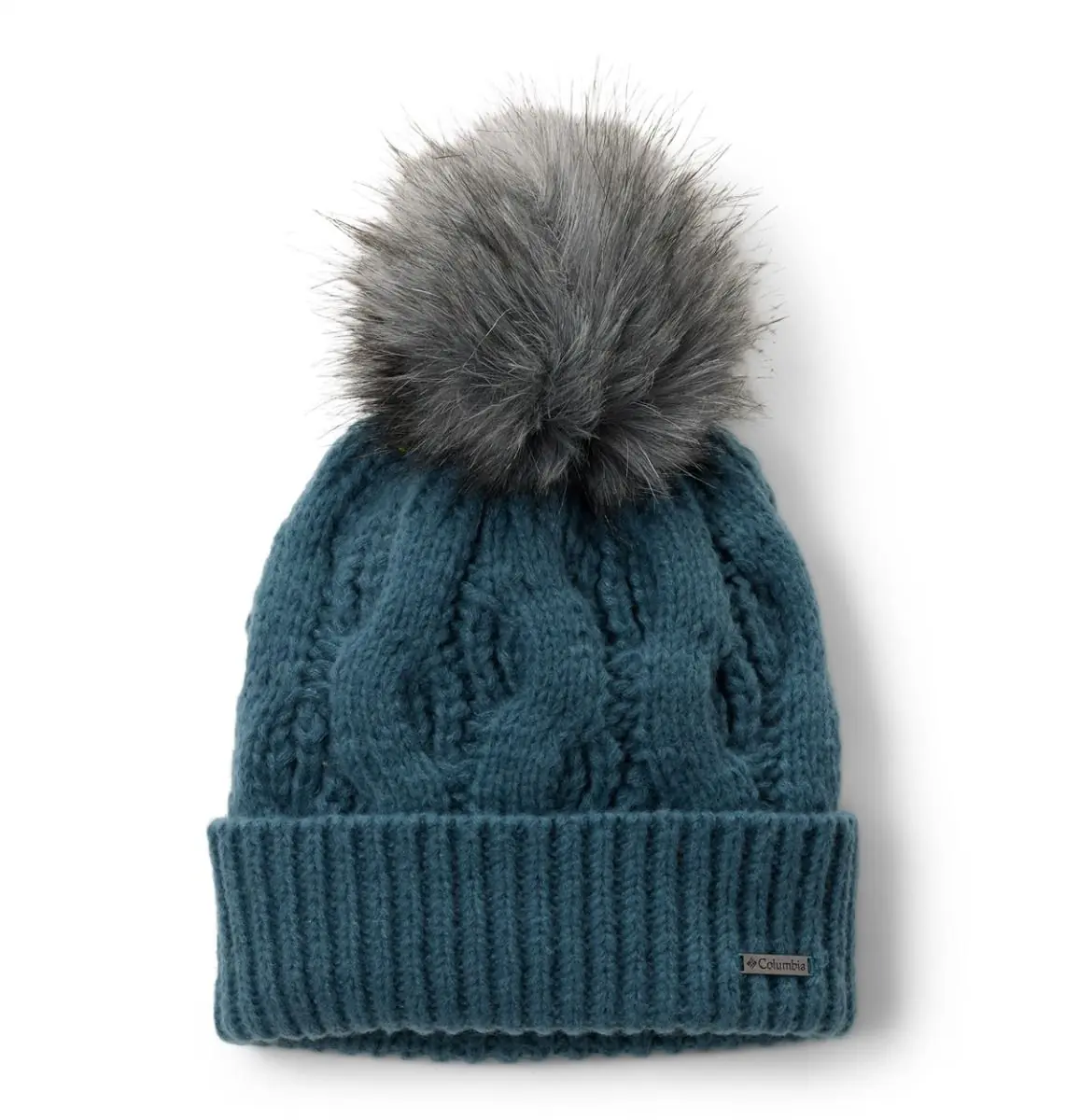 COLUMBIA czapka zimowa damska z pomponem Cable Knit Pom Beanie niebieski (one size)