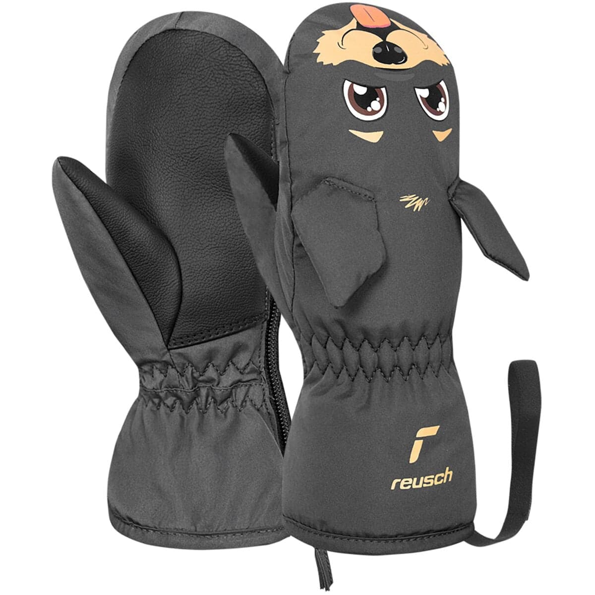 REUSCH Rękawiczki dziecięce Sweety Mitten czarne piesek (I)