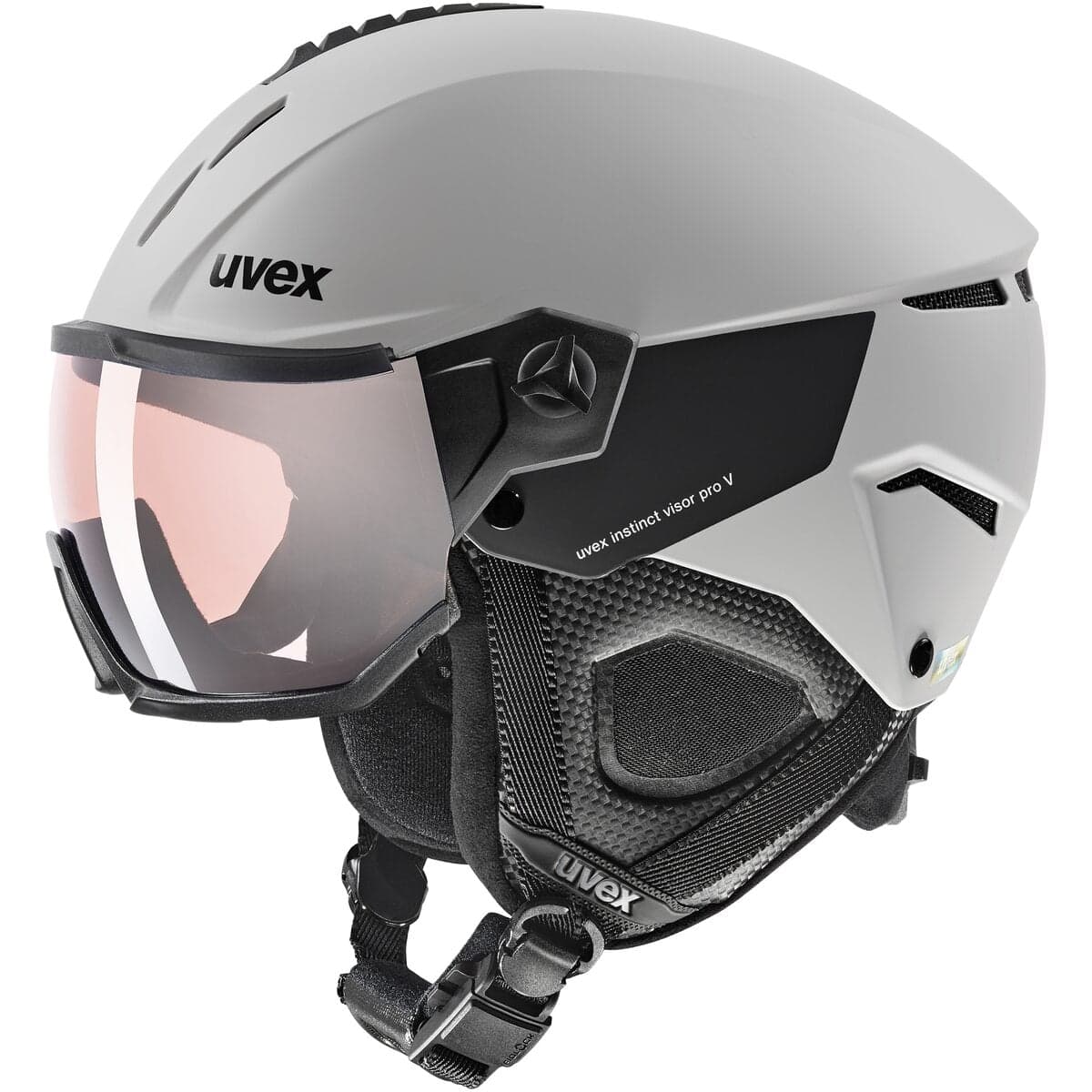 Kask narciarski UVEX Instinct Visor pro V szary (59-61)