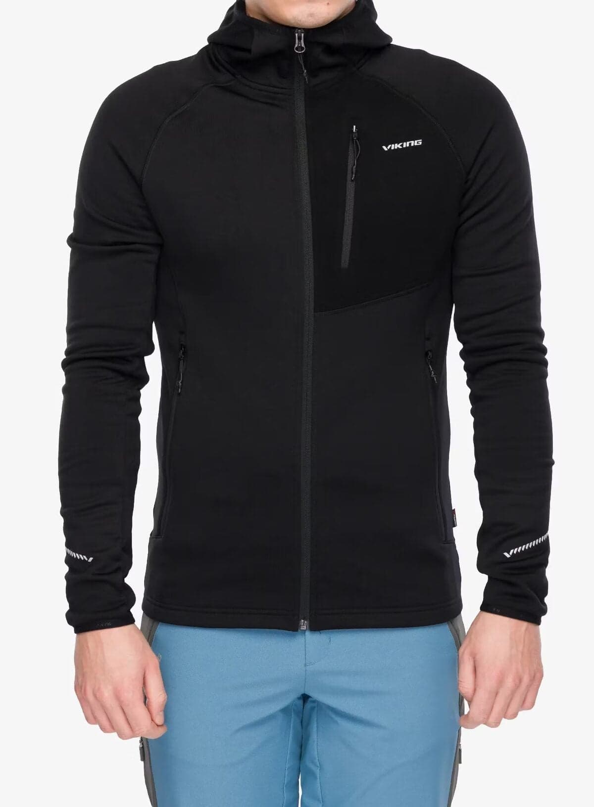 Bluza męska VIKING Arbaz Man Polartec z kapturem czarna (M)