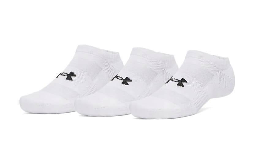 UNDER ARMOUR skarpety bawełniane treningowe unisex UA Performance Cotton 3 sztuki białe (M)