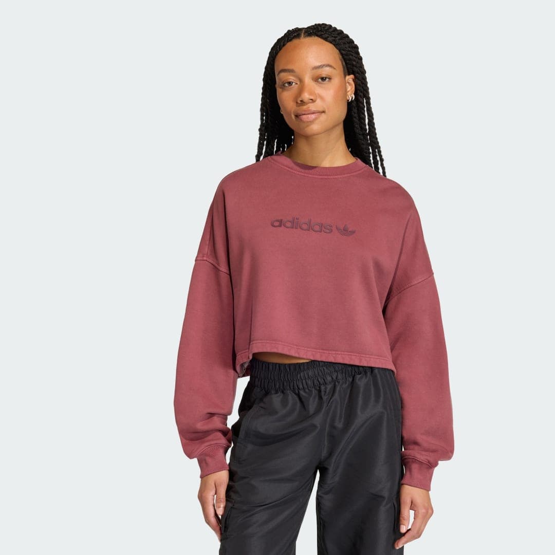BLUZA ESSENTIALS LINEAR CROPPED