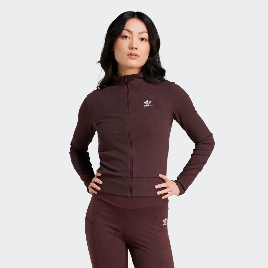 Essentials Ribbed Full-Zip Track Top