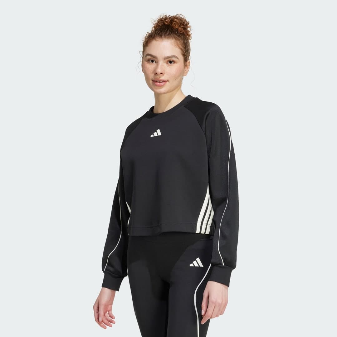 Bluza Stadium z zaokrąglonym dekoltem i 3 paskami