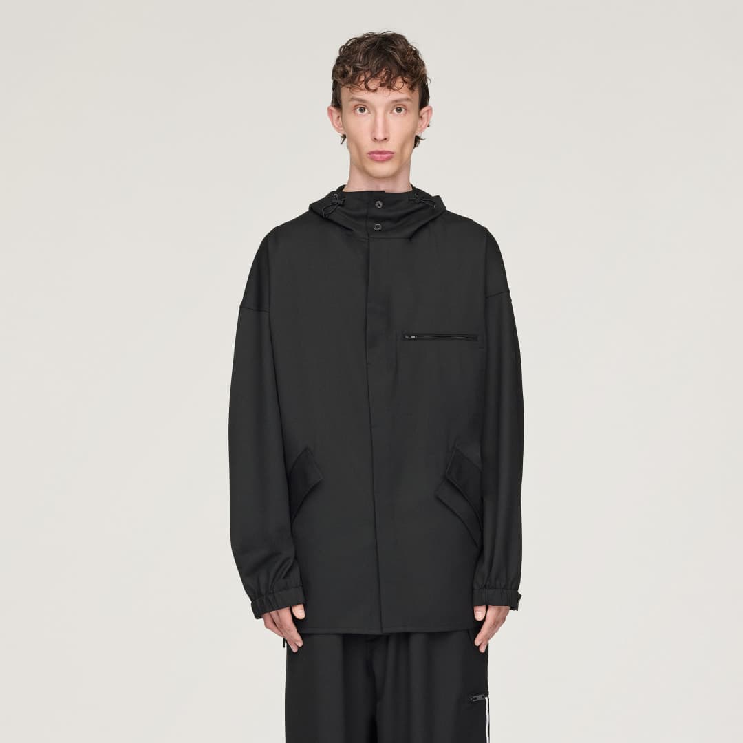 Top Y-3 z kapturem Refined Wool 3-Stripes