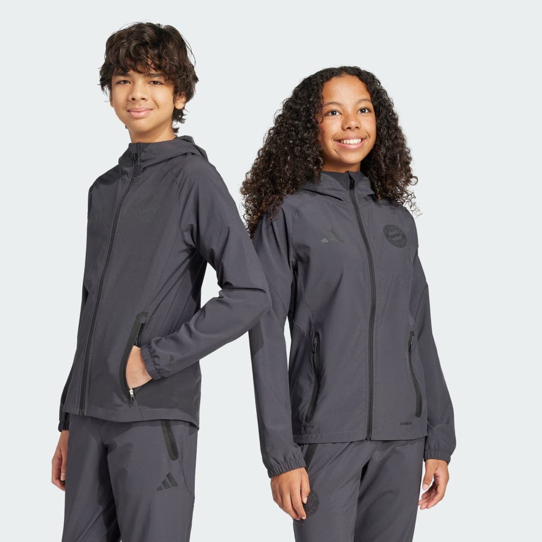 FC Bayern Tiro 25 Competition Vis Tech Travel Jacket Kids
