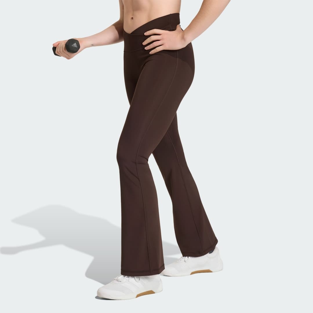 LEGGINSY 3-STRIPES STUDIO ALL ME FLARE X-OVER