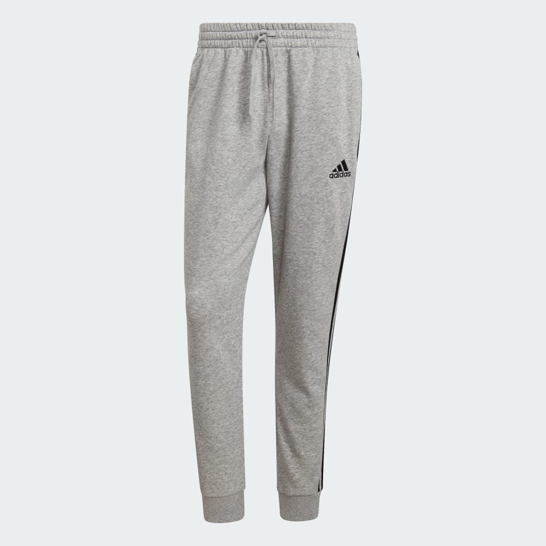 Essentials Fleece Tapered Cuff 3-Stripes Pants