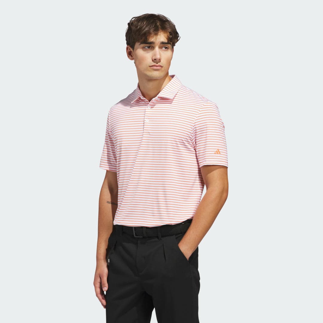PERFORMANCE TWO-COLOUR STRIPE POLO SHIRT