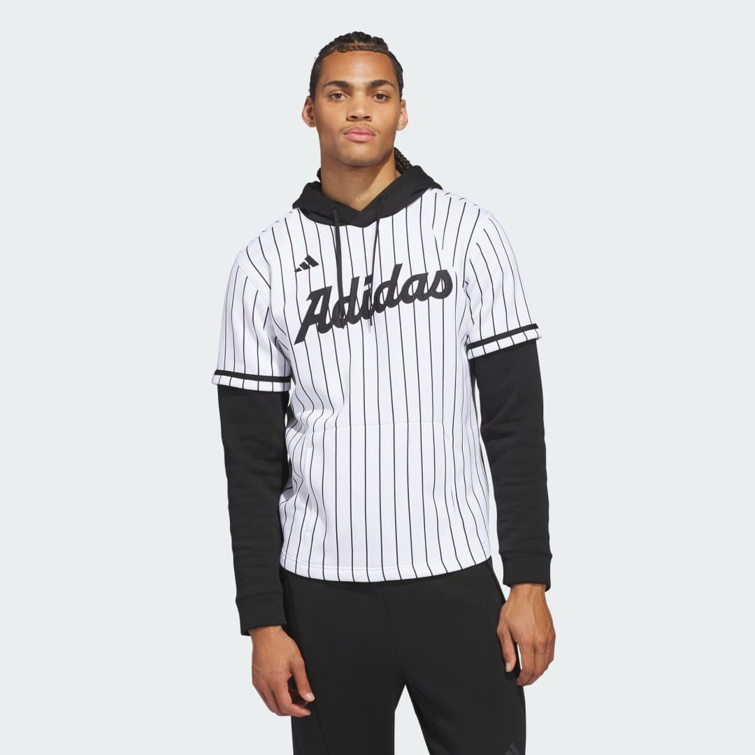 Koszulka z kapturem adidas Dugout Pinstripe