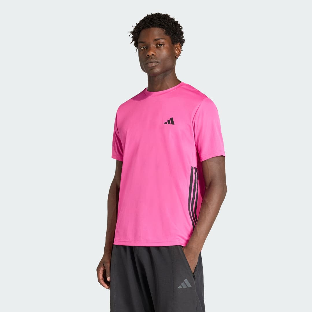 WORKOUT ESSENTIALS BASE 3-STRIPES T-SHIRT