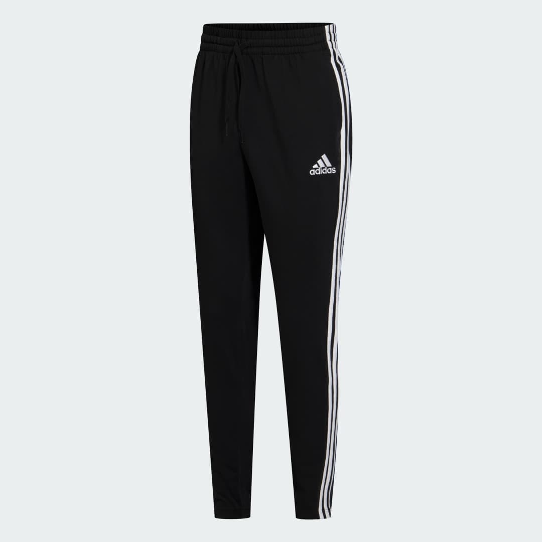 Essentials Single Jersey Tapered Open Hem 3-Stripes Pants