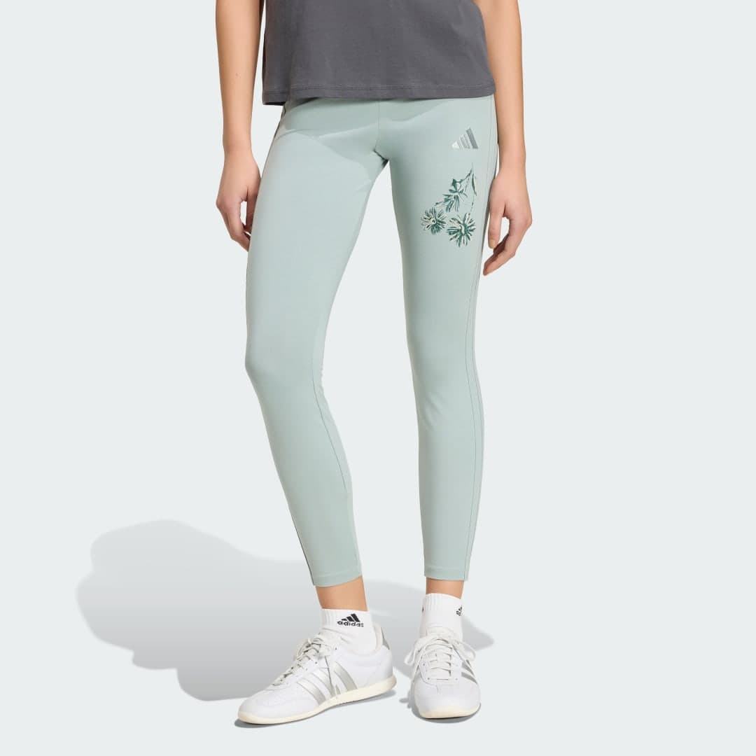 ESSENTIALS 3-STRIPES COTTON LEGGINGS